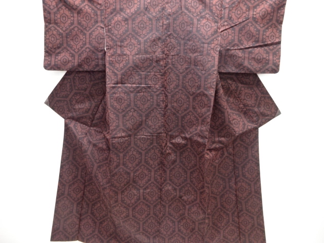 JAPANESE KIMONO / TSUMUGI / WOVEN KIKKO 